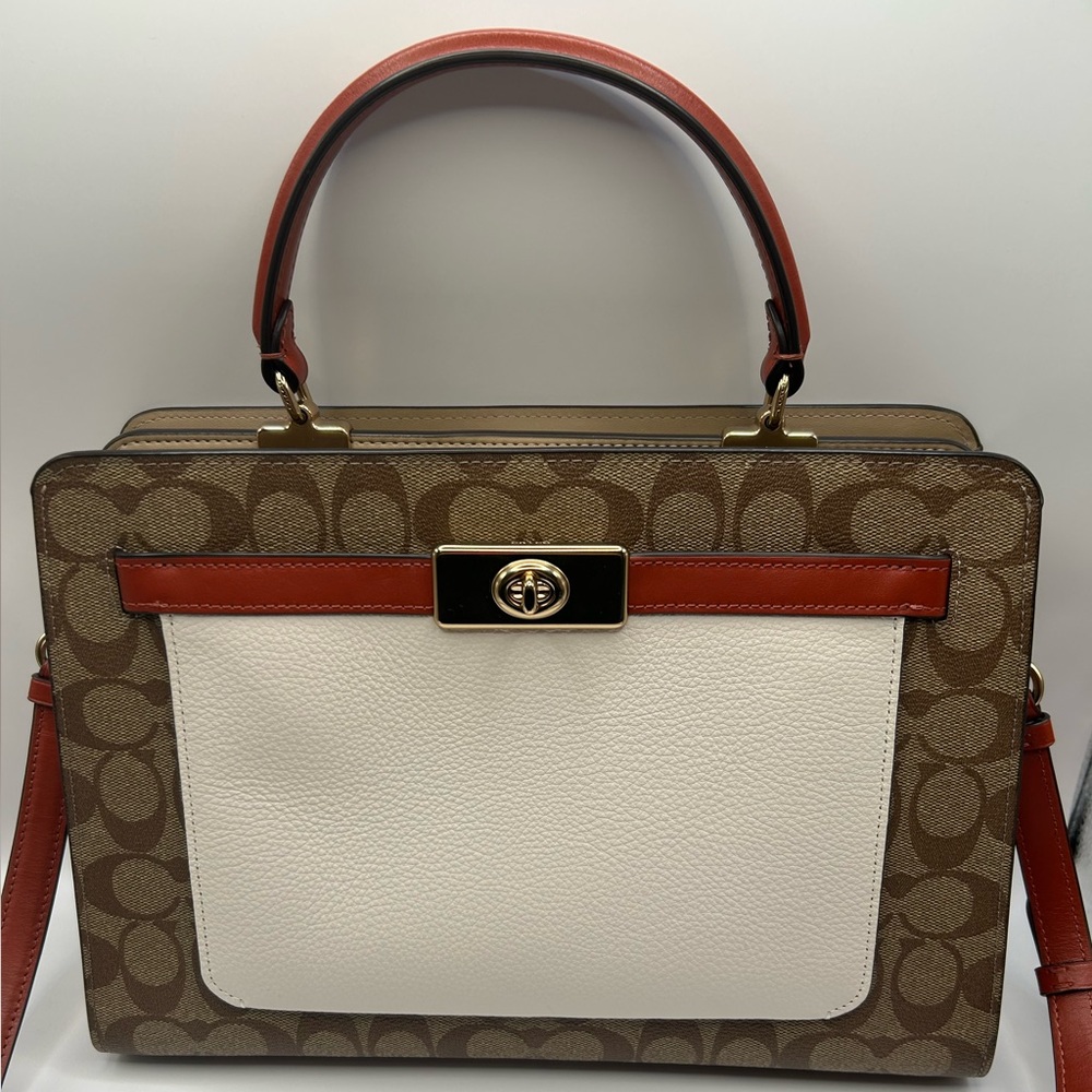 Coach Carryall Color Block Satchel